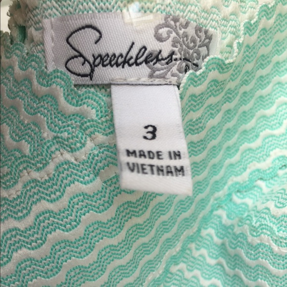 Turquoise and black strapless dress. Size 3 - Picture 5 of 5